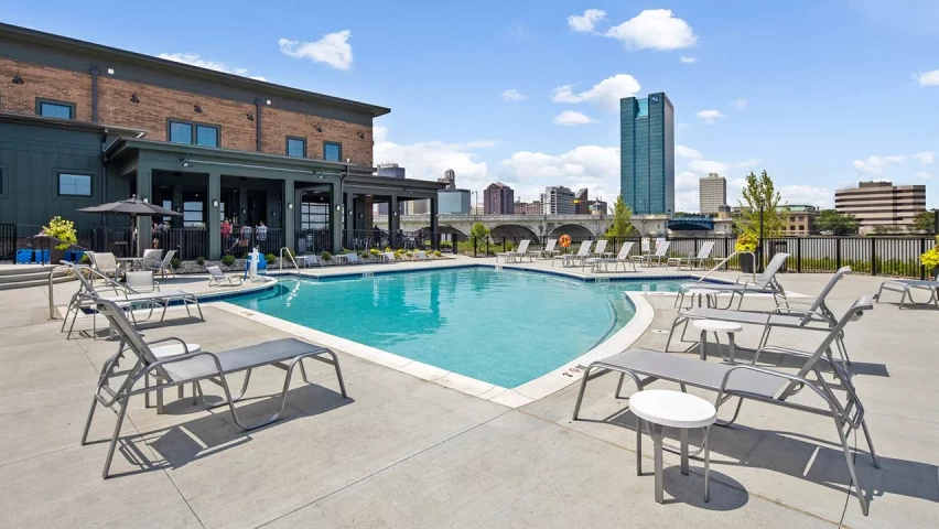 Marina Lofts pool area