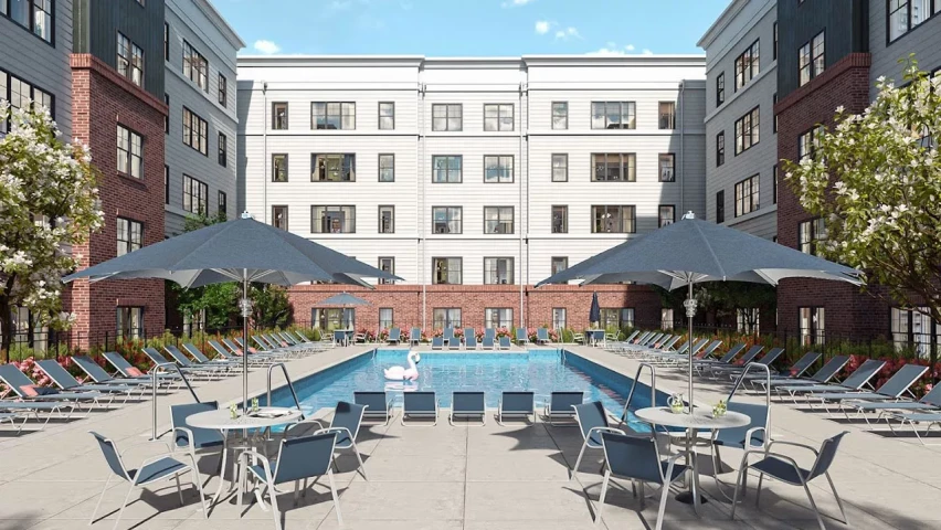 University Edge Lansing exterior pool