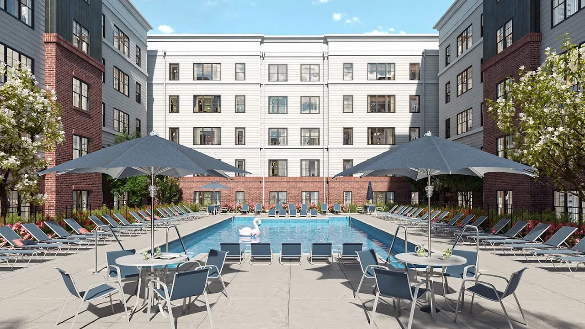 University Edge Lansing exterior pool